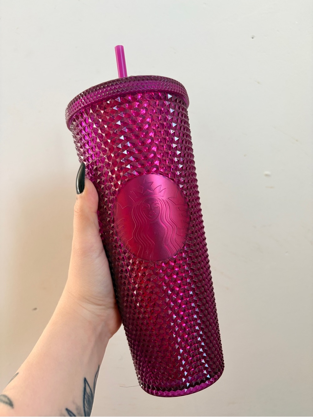 Starbucks Studded Tumbler in Magenta